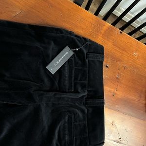 Brand new Banana Republic black velvet 323 Martini Fit Trousers Size 4